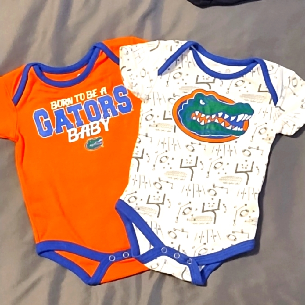 Gen 2 Gators football team onesies